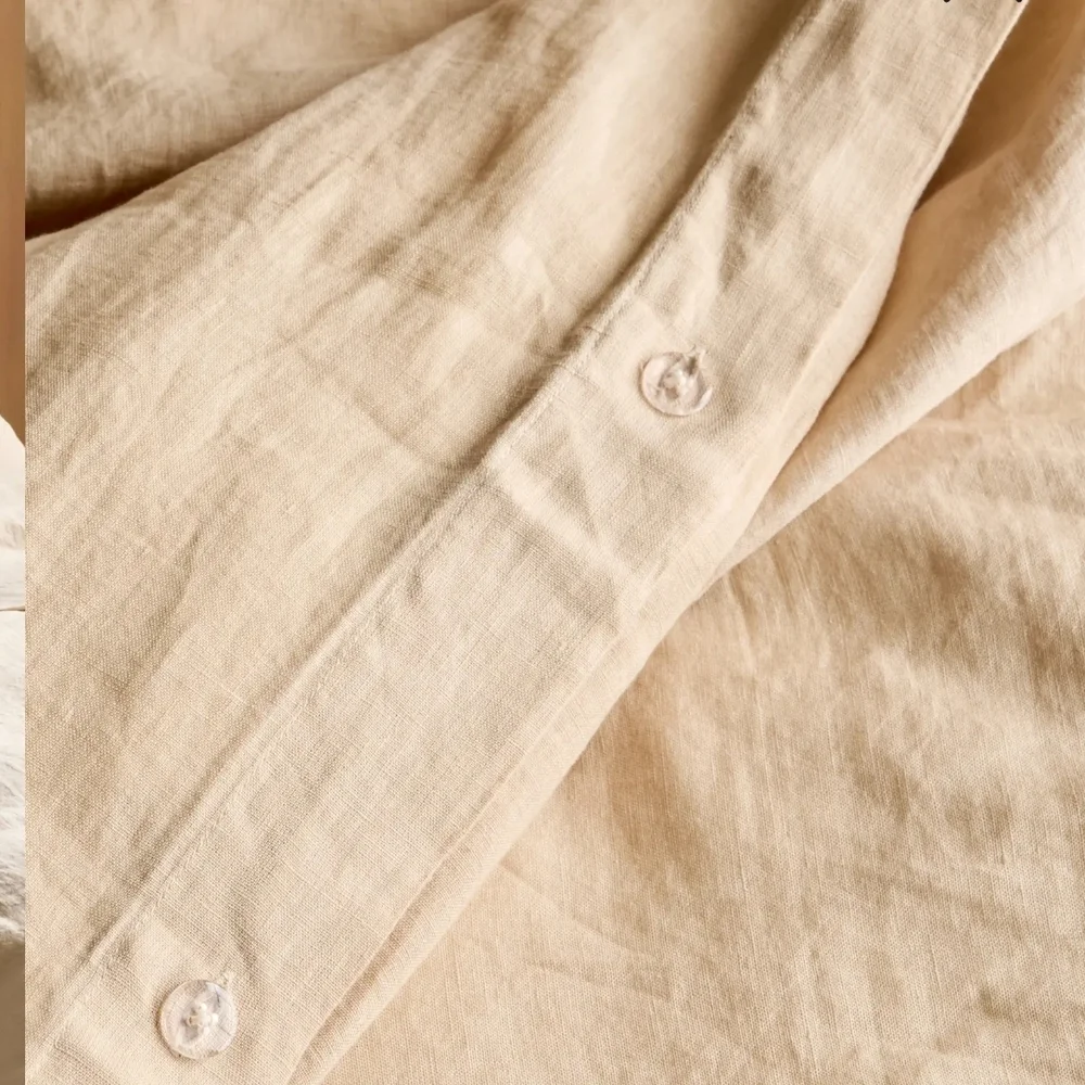 Quince European Linen Duvet Cover Full/Queen Oat NWOT